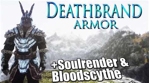 8 deathbrand armor is stalhrim light armor. Skyrim Dragonborn - Deathbrand Armor and Soulrender & Bloodscythe Deathbrand quest - YouTube