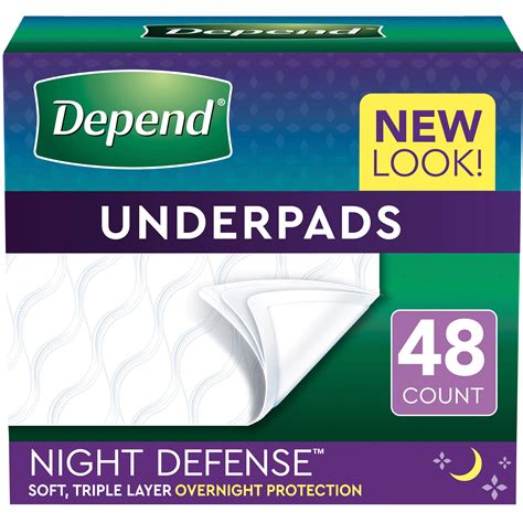 Depend Underpads Formerly Bed Protectors For Incontinence Disposable