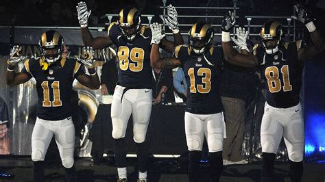 St Louis Rams Give Pregame Salute To Ferguson Missouri