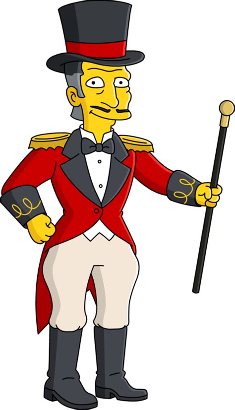 Ding-A-Ling Bros. Circus ringmaster - Wikisimpsons, the Simpsons Wiki png image