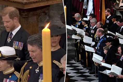 Prince Harry Meghan Snubbed With Seating At Queens Funeral