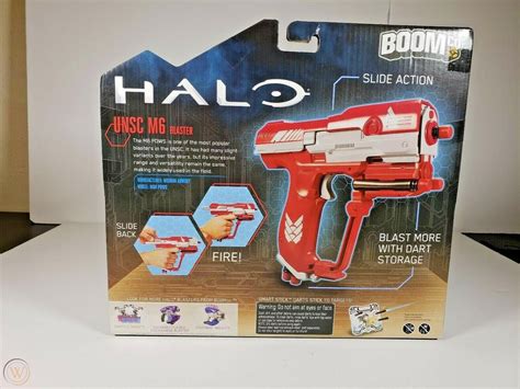 Boomco Halo Unsc M6 Blaster Pistol Red Brand New 3870201474