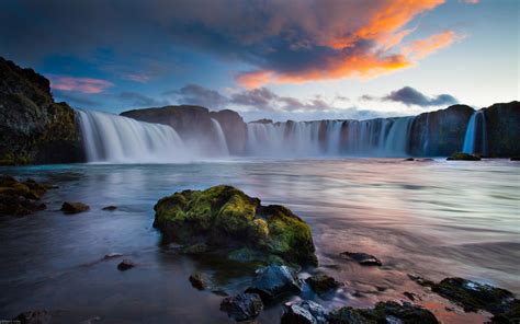 Beautiful Landscape Wallpaper Hd Resolution Waterfalls In Iceland