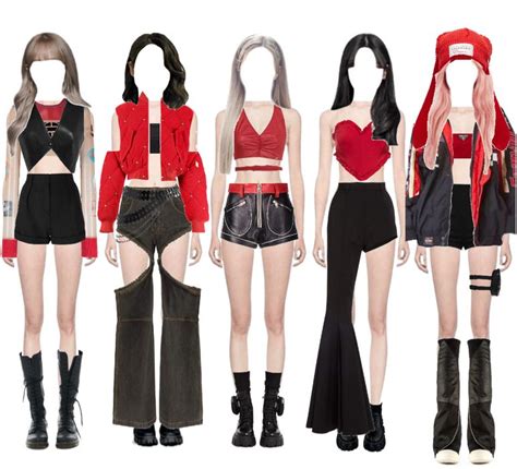 5 Member Girl Group Kpop Outfit Artofit