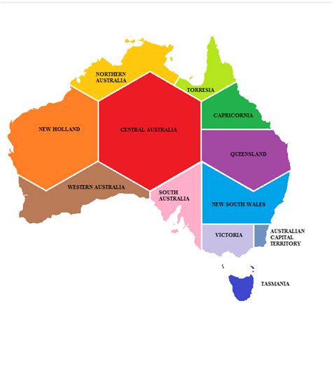 Proposed States Of Australia But With Hexagons Imaginarymaps In 2021