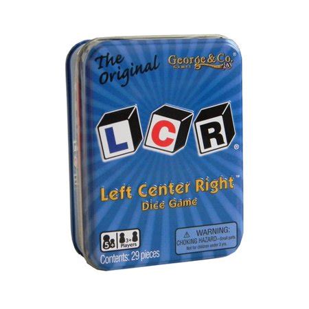 The game kit can be purchased for roll three dice and perform the action based on the result. Left Center Right Game in a Tin - Walmart.com