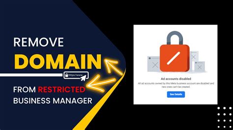How To Remove Domain From Restricted Business Manager Youtube