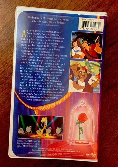 Beauty And The Beast Vhs 1992 Black Diamond Classic 9781558903258 Ebay