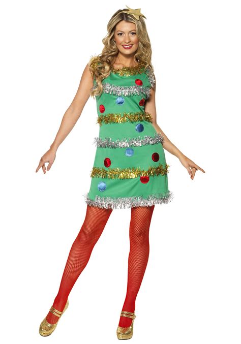 Christmas Tree Womens Costume Dress Adult Christmas Costumes