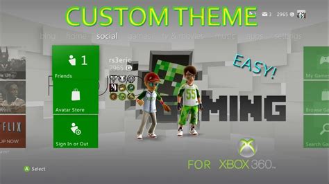 How To Make An Xbox 360 Custom Theme Easy 2014 Youtube