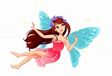 Beautiful flying fairy 587645 Vector Art at Vecteezy