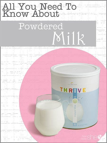 All You Need To Know About Powdered Milk Emergency Preparedness Food