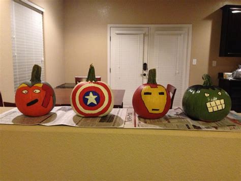 Avengers Pumpkins