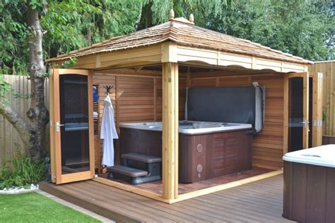 With a few basic skills and the right tools for a shower enclosure, extend the tile and the backerboard at least 6 inches above the. 25 Photo of Enclosed Hot Tub Gazebo