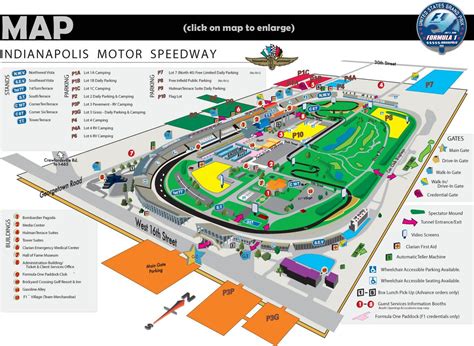 Indianapolis Race Track Map Indy Tickets Indianapolis Motor
