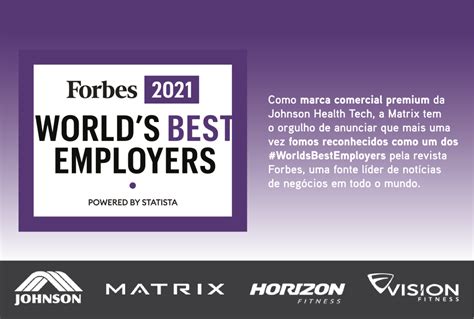 Worlds Best Employers Forbes 2021 Johnson Fitness