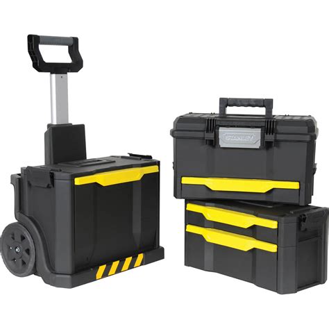 Stanley Rolling Wheeled Workshop Tool Box Stack Tool Boxes