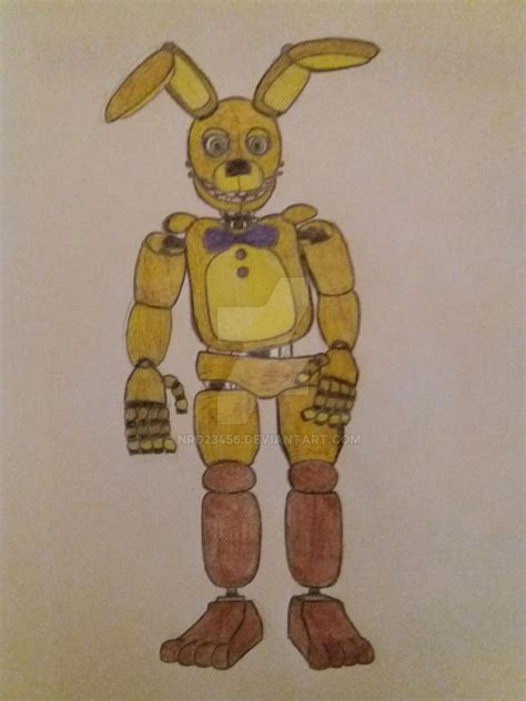 How To Draw Spring Bonnie From Fnaf Sister Location Step By Step