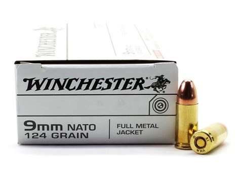 9mm Nato 124 Grain Fmj Winchester Ammunition For Sale In Stock