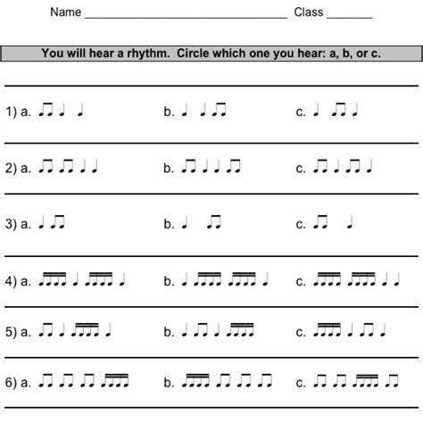 In music, rhythm is simply defined as the beat or pulse of music. Counting Rhythm Worksheets
