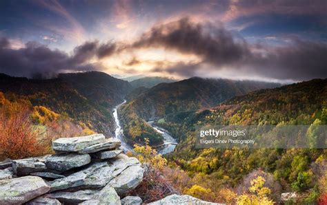 Above A River Meander At Sunrise High Res Stock Photo Getty Images