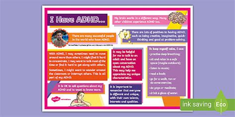Adhd Infographic For Teachers Inclusive Resources Twinkl