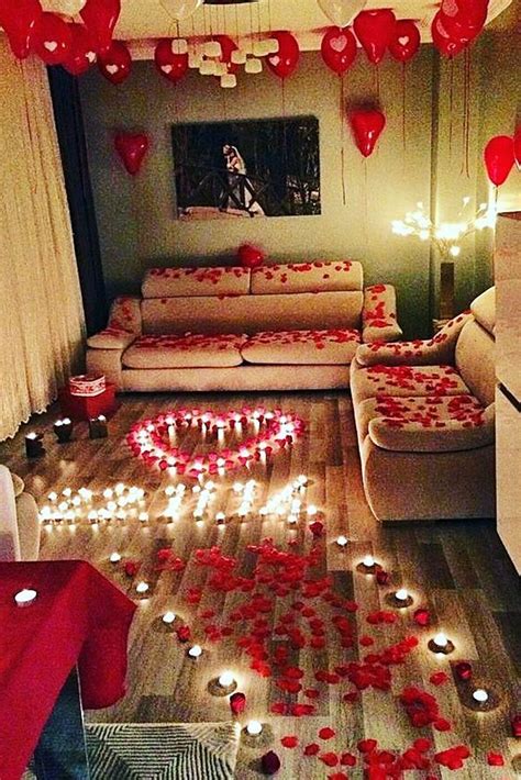 21 So Sweet Valentines Day Proposal Ideas Valentines Bedroom Birthday Surprise Party