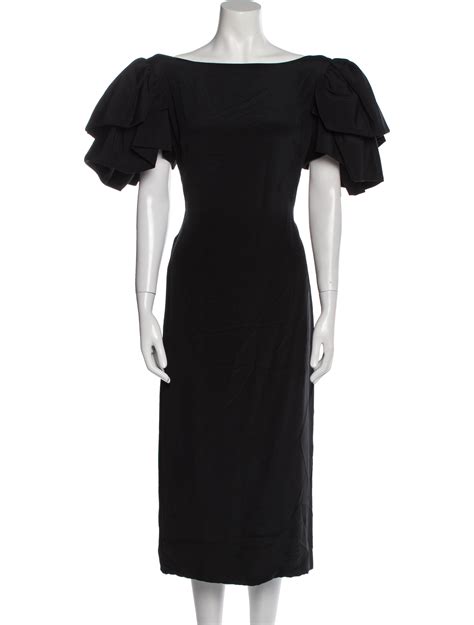 Pauline Trigere Vintage Long Dress Black Dresses Clothing