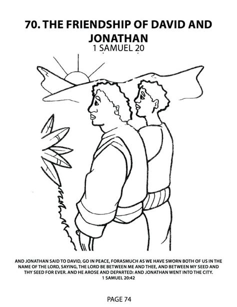 David And Jonathan Friendship Coloring Pages at GetDrawings | Free download