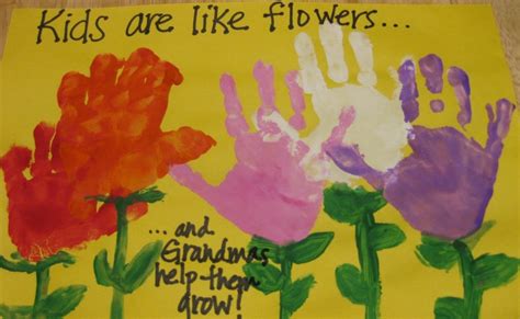 Mother's day crafts preschoolers can make. Preschool Crafts for Kids*: Mother's Day Grandma Hand Print Flowers Craft