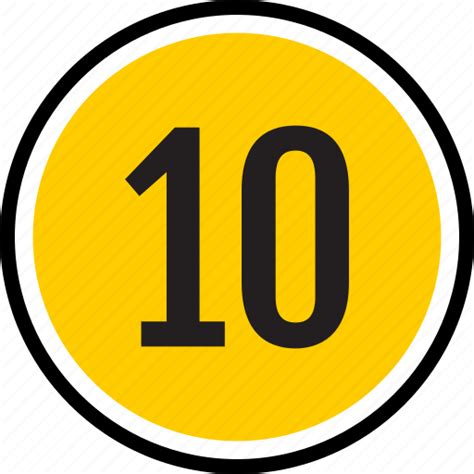 Count Number Ten Track Icon