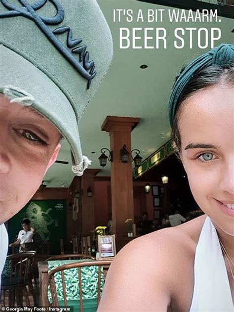 Georgia May Foote Stuns In Blue And White Bikini As She Reminisces