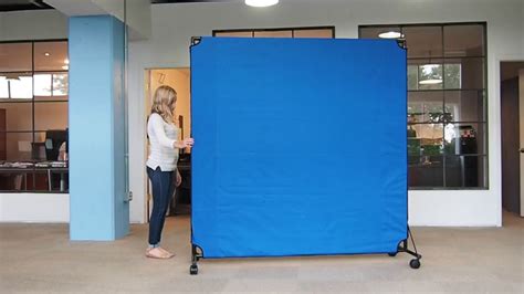 Versares Portable Rolling Wall The Vp6 Canvas Partition Youtube
