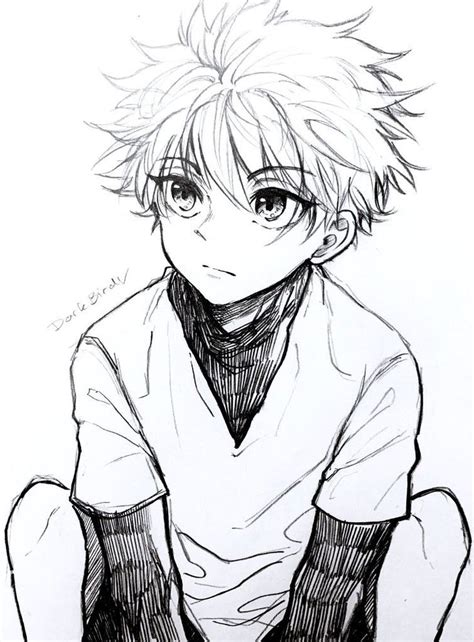 Anime Sketch In 2020 Hunter Anime Anime Sketch Anime Drawings