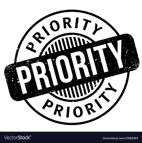 Priority Rubber Stamp Royalty Free Vector Image
