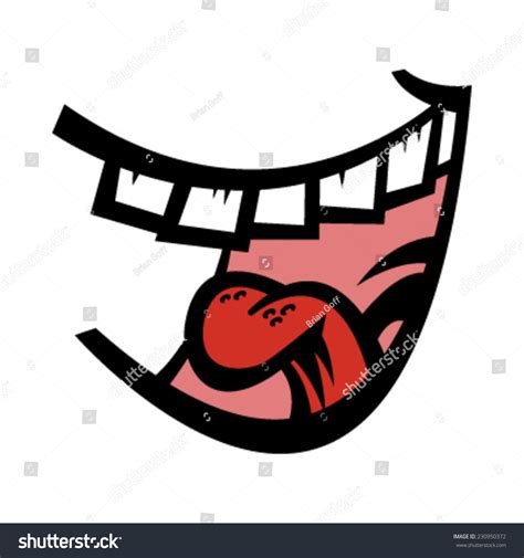 Laughing Mouth Vector Icon Stock Vector 230950372 Shutterstock