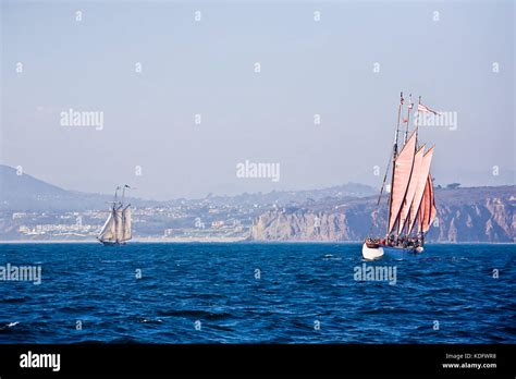 Tall Ships Spirit Of Dana Point And American Pride Off Dana Point Ca