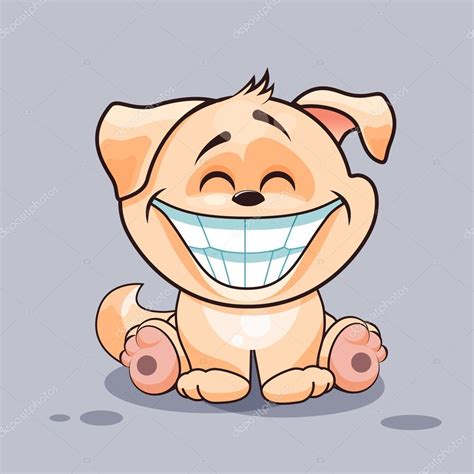 Dog With Huge Smile Stock Illustration By ©marynabolsunova 105026720
