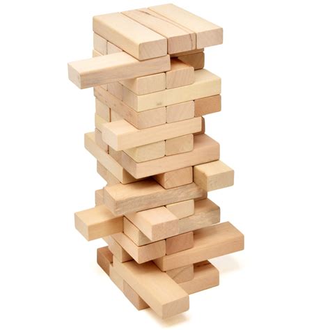 Buy Timber Tower Wood Block Stacking Game 48 Piece Classic Wooden