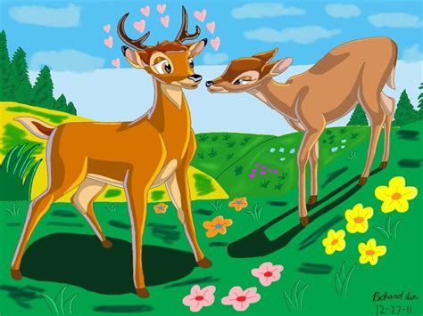 Bambi And Faline By Spartandragon12 On Deviantart