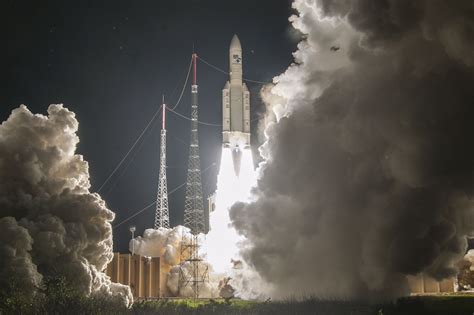 100th Launch Of Europes Ariane 5 Rocket Sends A Pair Of Telecom