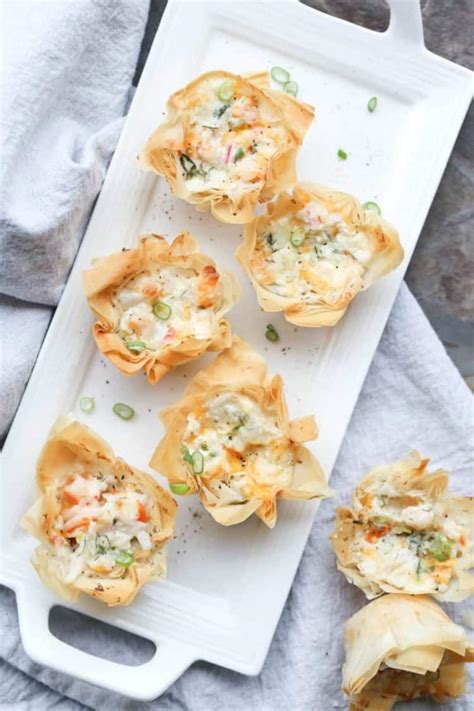 Seafood Phyllo Cups Appetizers Valentinas Corner