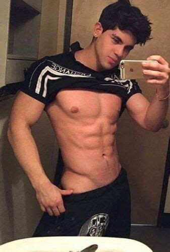 Shirtless Male Muscular Frat Boy Jock Ripped Abs V Line Beefcake Photo X C Ebay