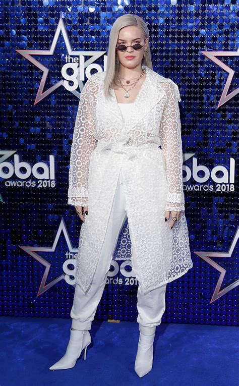 Anne Marie From Global Awards 2018 Red Carpet Fashion E News