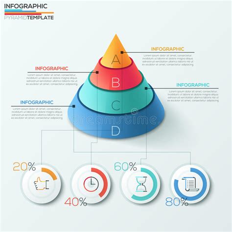 3d Paper Abstract Pyramid Infographics Stock Vector Illustration Of Background Modern 36384778