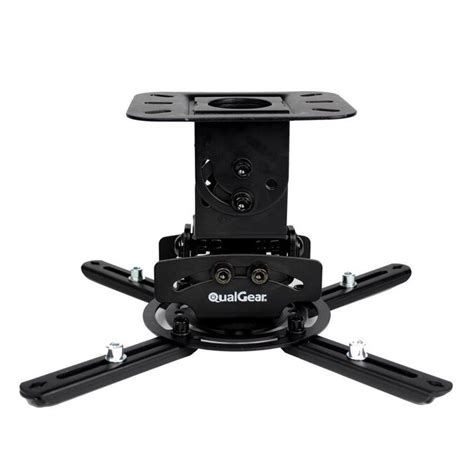 Qualgear Universal Low Profile Projector Ceiling Mount Black In The