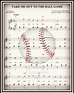 Take Me Out To The Ball Game, on Lyric Song / Music Sheet, Print by ...