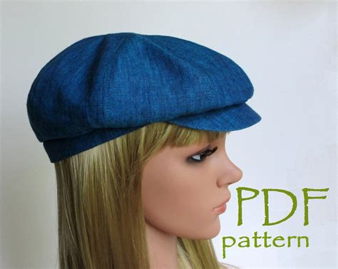 8 Panels Newsboy Hat Pdf Sewing Patterns M L Sizes Driving