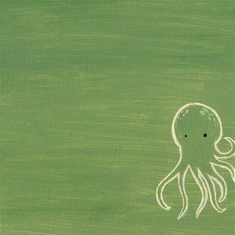 Cyan Cartoon Octopus Background Ipad Wallpapers Free Download