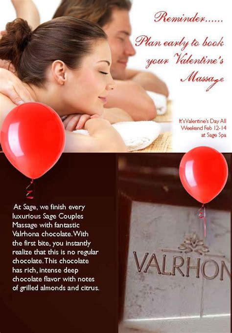Couple Massage For Valentines Day Sage Spa